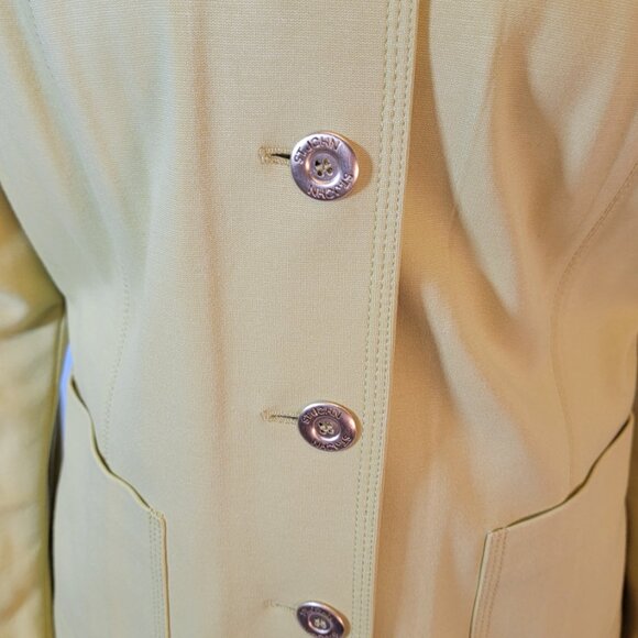 Vintage St. John Yellow Blazer Jacket with Gold Buttons - Like New Condition - Picture 2 of 6